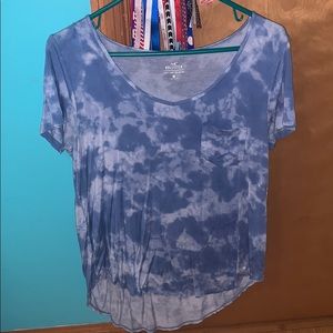 Blue and White Hollister Top